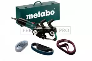 Metabo RBE 9-60 Set Levigatrice a nastro per tubi in Valigetta metallica