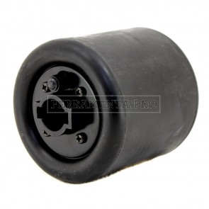 RULLO RUOTA DI SUPPORTO GONFIABILE IN GOMMA per NASTRI IN TELA SATINATRICE MANUALE SMERIGLIATURA