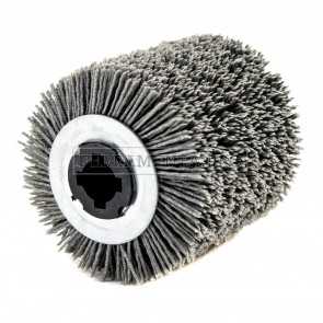 RULLO RUOTA ABRASIVA in FILO DI NYLON per SATINATURA METALLI RUSTICATURA LEGNO SATINATRICE