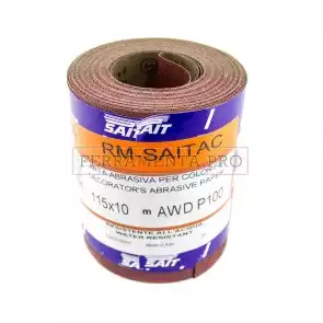 NASTRO ROTOLO di CARTA VETRATA ABRASIVA SAIT al CORINDONE per LEGNO VERNICI METALLO PLASTICA