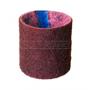 NASTRO ABRASIVO in SCOTCH-BRITE™ 90x100mm per RUOTE ad ESPANSIONE o GONFIABILI SMERIGLIATURA FERRO METALLI SATINATRICE