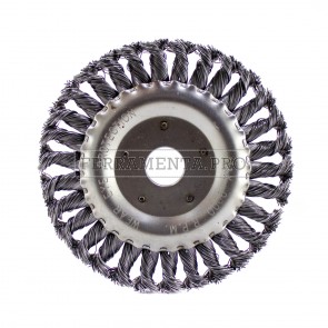 SPAZZOLA CIRCOLARE MAZZETTI RITORTI ACCIAIO per PULIZIA SBAVATURA MOLA da BANCO