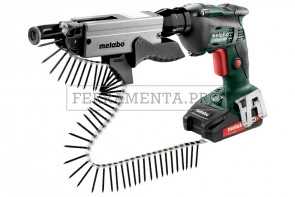 Metabo SE 18 LTX 6000 + SM 5-55 Avvitatore a batteria per cartongesso in Valigetta in plastica