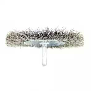 SPAZZOLA CIRCOLARE in INOX per TRAPANO con GAMBO 6mm per PULIZIA RUGGINE VERNICE