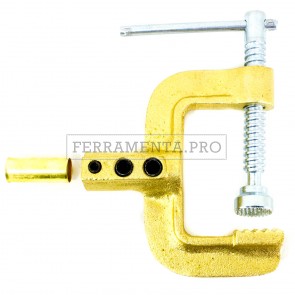 PINZA MORSETTO MASSA G 500 PLUS A VITE per FILO SALDATRICE ELETTRICA