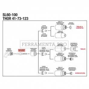 ELETTRODO SL60 / SL100 per RICAMBIO PLASMA STEL THOR 73 123 CONFEZIONE DA 5 PZ