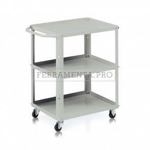CARRELLO da LAVORO OFFICINA PORTAUTENSILI con 3 RIPIANI PORTATA 120kg