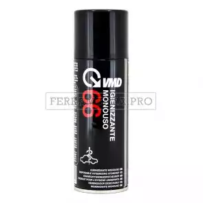 IGIENIZZANTE MONOUSO SPRAY VMD66 200ml per AUTO HOTEL CAMERE D'ALBERGO SALE RIUNIONI