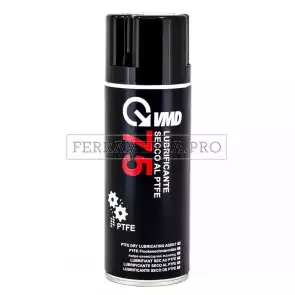 LUBRIFICANTE SECCO AL PTFE SPRAY 400ml VMD75 PROFESSIONALE TEFLON ANTIADESIVO ANTI FRIZIONE
