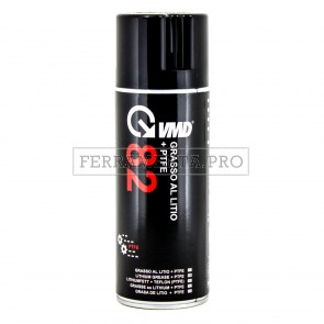 GRASSO AL LITIO CON PTFE SPRAY VMD82 400ml TEFLON LUBRIFICANTE ANTIGRIPPANTE INGRASSATORE MULTIUSO