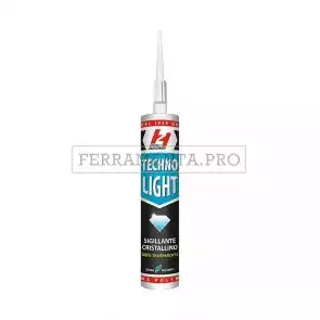 SIGILLANTE ADESIVO NEUTRO POLIMERO MS TECHNO LIGHT TRASPARENTE per METALLI VETRO