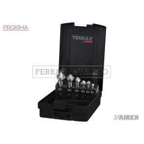 TERRAX by RUKO Assortimenti DIN 335 FORMA C 90° HSS Lucidi