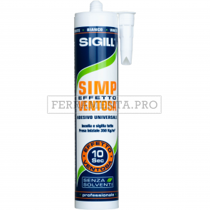 SILICONE SIGILLANTE ADESIVO SIGILL SIMP EFFETTO VENTOSA a MASSIMA PRESA INIZIALE