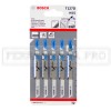 5 LAME SEGHETTO ALTERNATIVO BOSCH per TAGLIO ALLUMINIO LAMIERA RESINA T127D