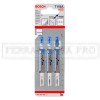 3 LAME SEGHETTO ALTERNATIVO BOSCH per TAGLIO METALLO LAMIERA 1 - 3 mm T118A