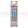 3 LAME SEGHETTO ALTERNATIVO BOSCH per TAGLIO LAMIERA ALLUMINIO 2,5 - 6 mm T318B