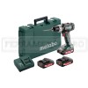 METABO SB 18 L SET TRAPANO AVVITATORE A PERCUSSIONE + 3 BATTERIE Li POWER 2.0 Ah
