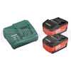 METABO SET DI BASE 2 BATTERIE DA 4,0 AH + CARICABATTERIE