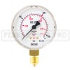 MANOMETRO 0-315 bar 0-4500 psi per OSSIGENO RICAMBIO RIDUTTORE di PRESSIONE