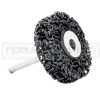 DISCO RUOTA ABRASIVA BLACK CLEANER con GAMBO per ASPORTARE VERNICI RUGGINE SMALTI OSSIDAZIONI