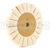 DISCO RUOTA in COTONE ONDULATO VENTILATO per LUCIDATURA ACCIAIO INOX METALLI OTTONE LUCIDATRICE
