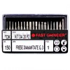 KIT 20 FRESE DIAMANTATE GAMBO 3mm PUNTE PROFESSIONALI per TRAPANO DREMEL FRESATRICE