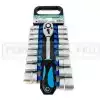 KIT 19 CHIAVI A BUSSOLA con CRICCHETTO CHROME VANADIUM ESAGONALI PROFESSIONALI