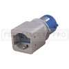 ADATTATORE da SPINA INDUSTRIALE CEE 2P+T BLU 16A a PRESA SCHUKO BIPASSO 2P+T