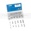 SET SERIE ASSORTIMENTO 60 CHIAVETTE PARALLELE in ACCIAIO CROMATO FERVI 0257