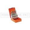 KIT SET SERIE ASSORTIMENTO 25 PUNTE da 1 a 13 mm HSS DIN 338 per FERRO METALLI