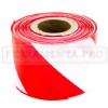 NASTRO SEGNALETICO BIANCO/ROSSO H. 7cm  L. 200 mt per SICUREZZA EDILIZIA