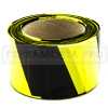 NASTRO SEGNALETICO GIALLO/NERO H. 7cm  L. 200 mt per SICUREZZA EDILIZIA