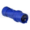 SPINA MOBILE INDUSTRIALE BLU 2P+T 16A 220V SCHNEIDER ELECTRIC a CABLAGGIO RAPIDO