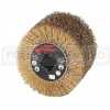 RULLO RUOTA IN FILO D'ACCIAIO ABRASIVO per SVERNICIATURA SVERNICIARE RUGGINE METALLI RUSTICATURA LEGNO SATINATRICE